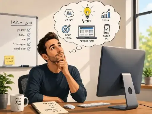 בעל עסק קטן מתלבט בין בניית אתר לשכירת אתר