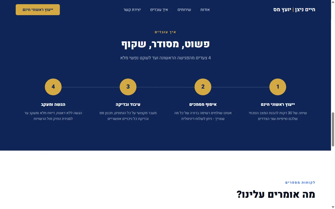 חיים ניצן - יועץ מס מוסמך - צילום מסך 3 מתוך 4