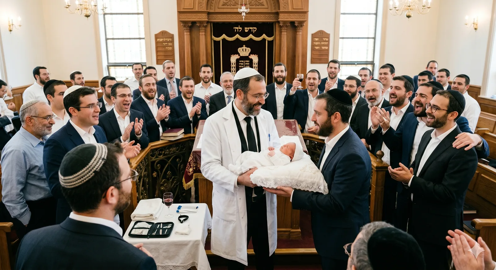 אב מגיש תינוק